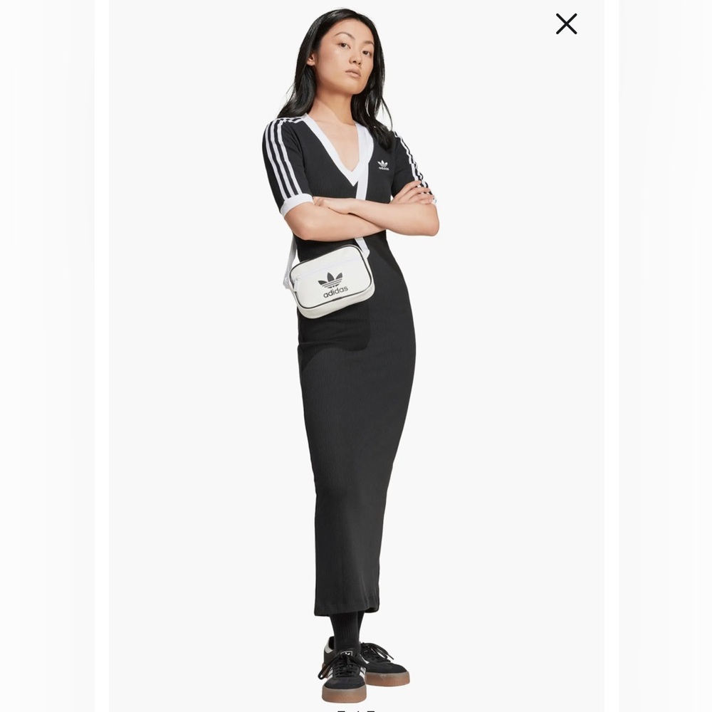 Adidas Adicolor 3-Stripes Knit Maxi Dress Sz. XL